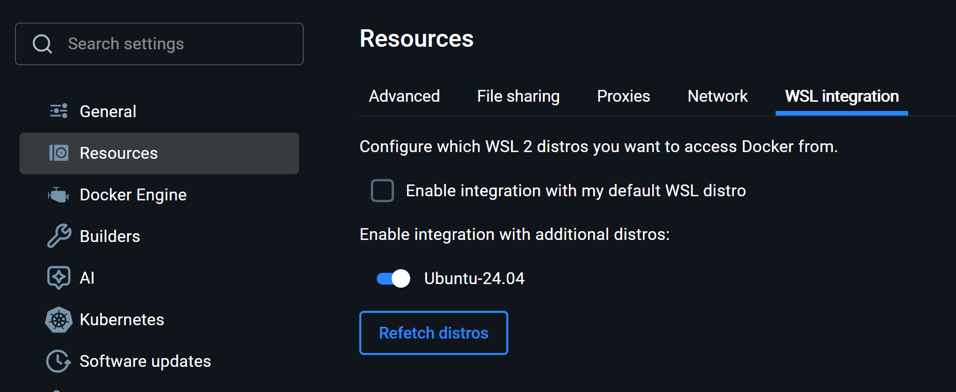 docker-wsl-integration