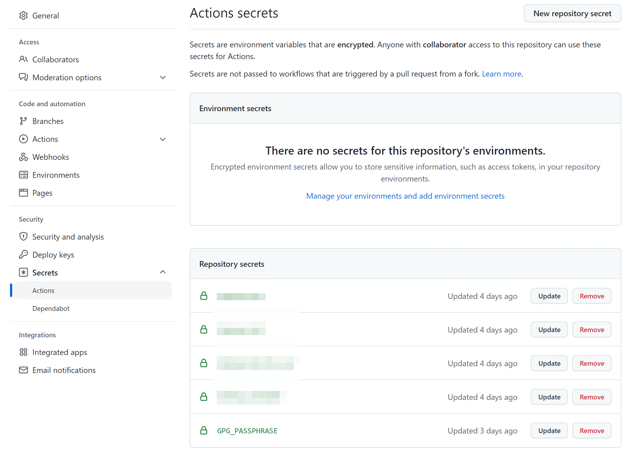 repository-secrets